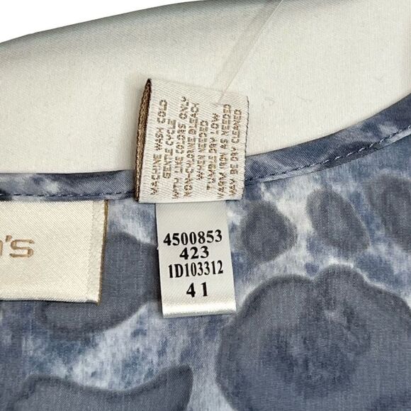 Chico’s NWT blue leopard print tank top size 0 (small) - Picture 15 of 15